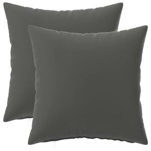vidaXL Prevleka za blazino 2 pcs HEERLEN Antracit 30 x 30 cm Poliester