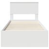vidaXL Konstrukcija postelje Bela 90 x 190 cm Konstruiran les