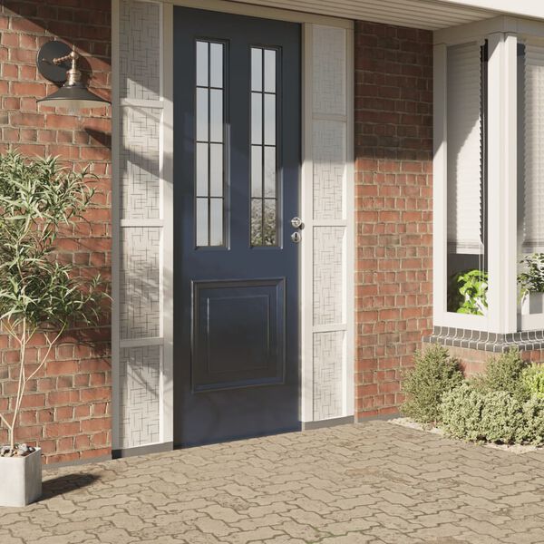 vidaXL Okenska folija matirana vzorec zvezd 90x500 cm PVC