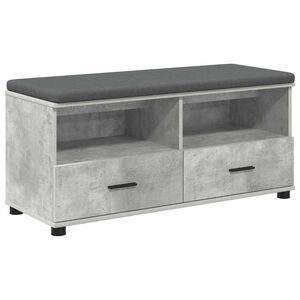 vidaXL Haldna klop Beton Siva 100 x 38 x 46 cm