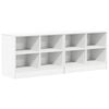 vidaXL Posteljna omarica 2 pcs Bela 66 x 33 x 48 cm Inženirski les