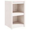 vidaXL Zunanja kuhinjska omarica MEPPEL bela 55x55x92 cm trdna borovina