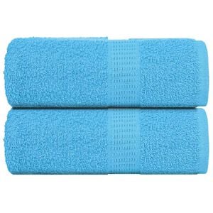 vidaXL Brisače za umivanje FROGN 2 kosa turkizne 30x30 cm 360 g/m&sup2;