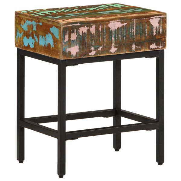 vidaXL Stranska mizica 40x30x51 cm trden predelan les