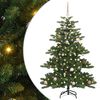 vidaXL Umetno Zložljivo Božično Drevo Zelena 150 cm PVC in jeklo