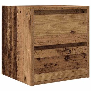 vidaXL Stenska nočna omarica starinski les 38x34x40 cm