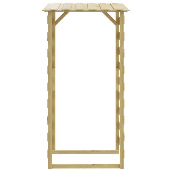 vidaXL Pergola s streho 3 kosi 100x90x200 cm impregnirana borovina