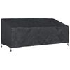 vidaXL Pokrov za vrtno klop Črna 200 x 100 x 89 cm 420D Oxford tkanina