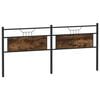 vidaXL Posteljni okvir brez vzmetnice rjavi hrast 107x203 cm inž. les