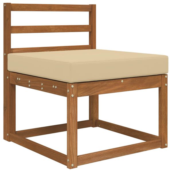 vidaXL Zunanja blazina za kavč Bež 60 x 60 x 8 cm Poliester