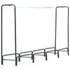 vidaXL Stojalo za drva antracitno 240x35x120 cm jeklo
