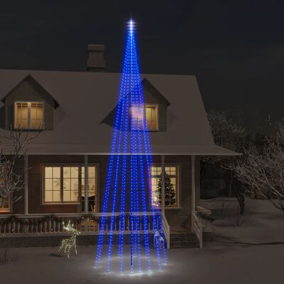 vidaXL Novoletna jelka iz 1134 modrih LED lučk 800 cm