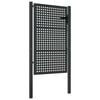 vidaXL Vrtna vrata antracit 100x150 cm jeklo