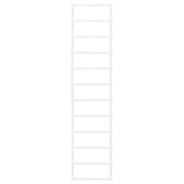 vidaXL Stojalo za brisače belo 24x12x96 cm jeklo