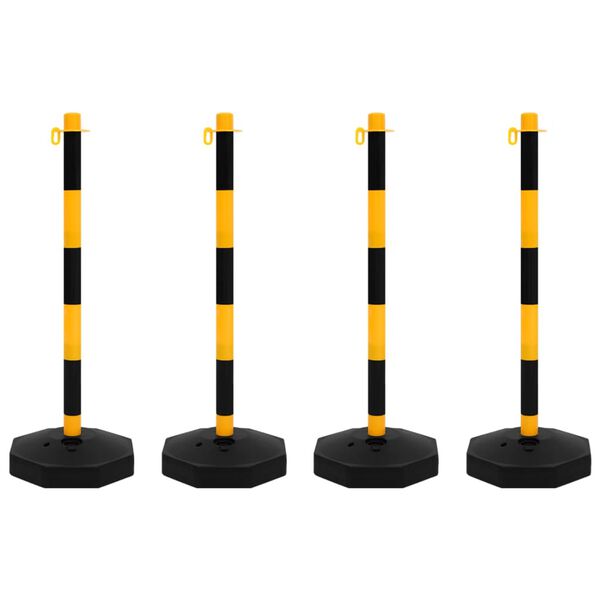 vidaXL Komplet stebričkov z 10 m plastično verigo