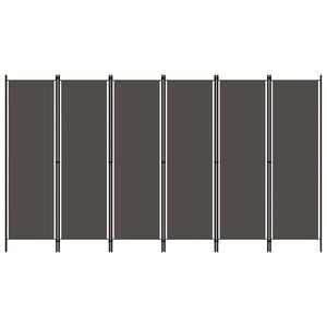 vidaXL Paravan 6-delni antraciten 300x180 cm