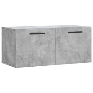 vidaXL Stenska omarica betonsko siva 80x36,5x35 cm inženirski les