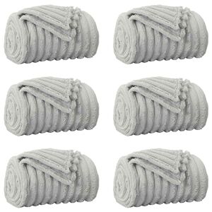 vidaXL Obloge 6 kos Siva 150 x 130 cm 2.85 kg Flis