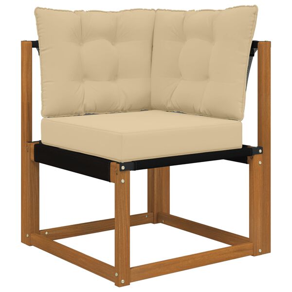 vidaXL Zunanja blazina za kavč 3 pcs Bež Poliester