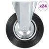 vidaXL Fiksna kolesa 24 kosov 200 mm