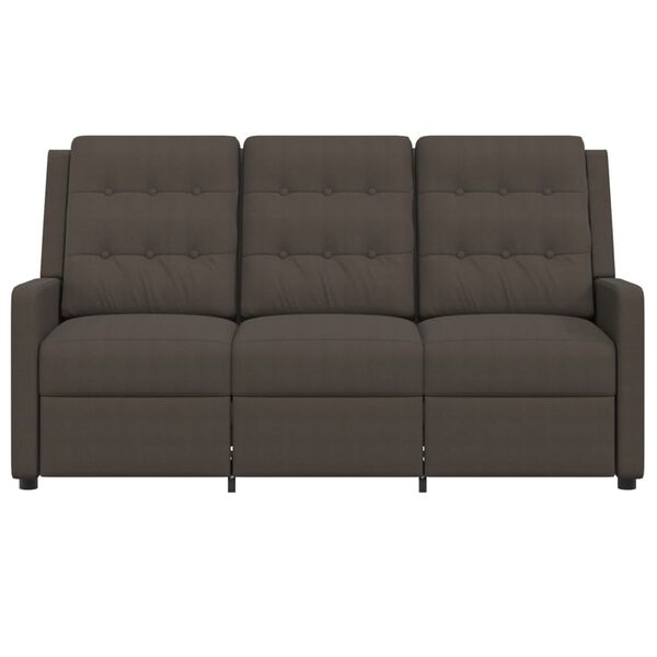 vidaXL Masažni trosed rjavo blago