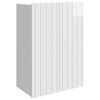 vidaXL Omara za steno Bela visok sijaj 66 x 34,5 x 92 cm
