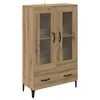 vidaXL Visok predalnik Umetni hrast 70 x 31 x 115 cm