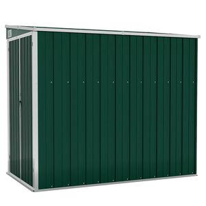vidaXL Vrtna lopa zelena 118x194x178 cm pocinkano jeklo