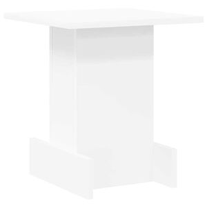 vidaXL Stranska miza Bela 35,5 x 35 x 40 cm Inženirski les
