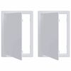 vidaXL Dostopni paneli 2 kos Bela 15 x 23 cm ABS plastika