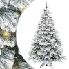 vidaXL Umestno božično drevo med 300 LED Bela 240 cm PE in PVC