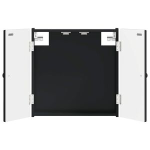 vidaXL Omara za tarče EDE Črna 52,5 x 10,5 x 53,5 cm Inženirski les