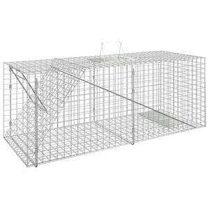 vidaXL Živalska past 64,5x25x26,5 cm pocinkano železo
