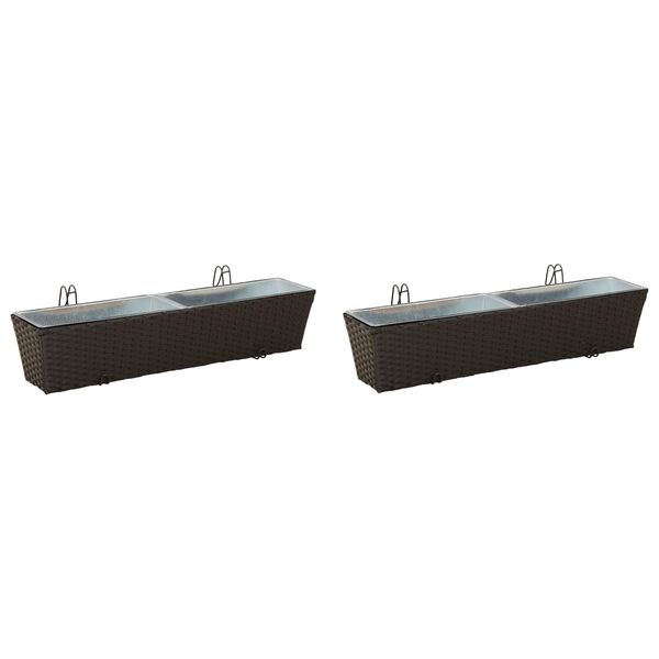 vidaXL Ograja Kovina