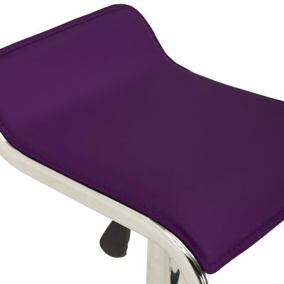 vidaXL Barski stolčki 2 kosa vijolično blago in ukrivljen les