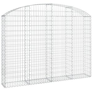 vidaXL Obokana gabonska ko&scaron;ara 200x30x140/160 cm pocinkano železo