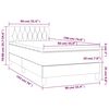 vidaXL Box spring postelja z vzmetnico temno moder 90x190 cm žamet