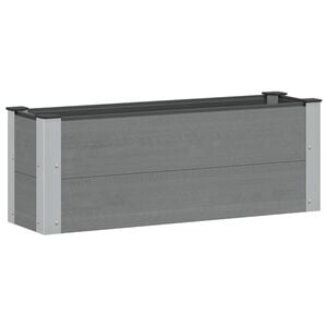 vidaXL Vrtna visoka greda Siva 100 x 30 36 cm