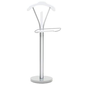 vidaXL Stojalo za obleke 45x35x107 cm bele barve