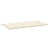 vidaXL Blazina za vrtno klop krem 120x50x3 cm oxford tkanina