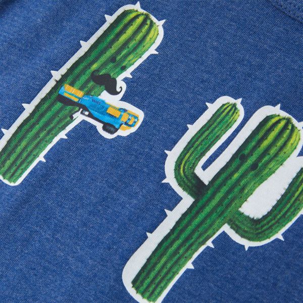 Otro&scaron;ka majica brez rokavov temno modra melange 116