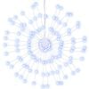 vidaXL Božična zvezdna lučka 140 LED hladno bela 17 cm