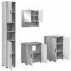 vidaXL Komplet pohi&scaron;tva za kopalnico s shranjevanjem 4 pcs Siva Sonoma