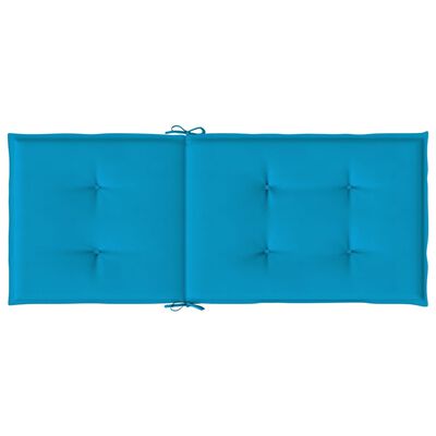 vidaXL Blazine za vrtne stole 6 kosov modre 120x50x3 cm blago