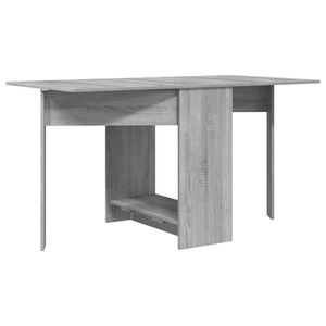 vidaXL Jedilna miza 138 x 70 x 73,5 cm Inženirski les Siva Sonoma