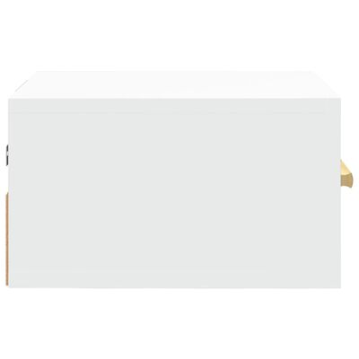 vidaXL Stenska nočna omarica bela 35x35x20 cm