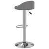 vidaXL Barski stolček sivo umetno usnje