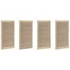 vidaXL Vrata omare 4 kos Naravna 110 x 2,1 x 59,5 cm Trdna borovina