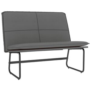 vidaXL Klop siva 100x75x76 cm umetno usnje
