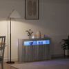 vidaXL Strani &scaron;al Siva Sonoma 116 x 30 x 75 cm Konstruiran les